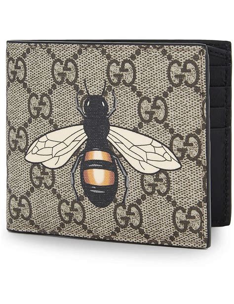 bumble bee gucci wallet|Gucci bee wallet men.